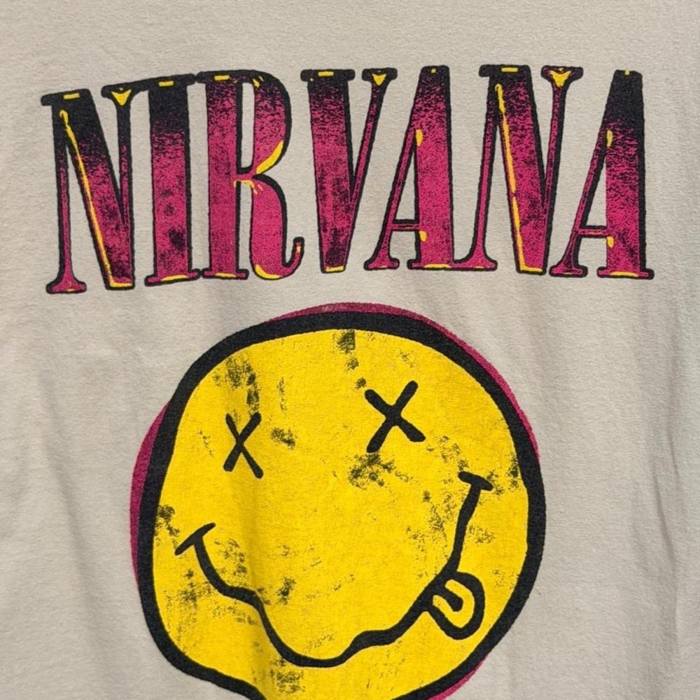 Nirvana Smiley Face Light Tan - Picture 2 of 4